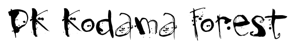 DK Kodama Forest font preview